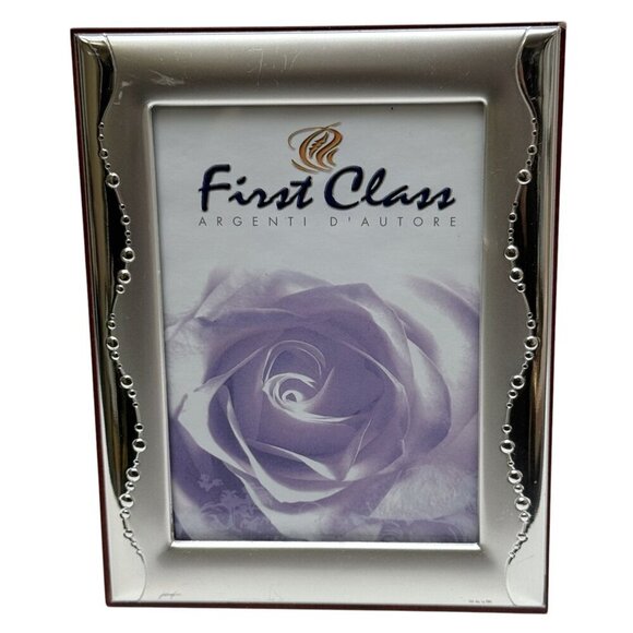 Argenti D'Autore First Class Photo Frame Silver Finish Italian Style 6.75" high - Picture 1 of 10